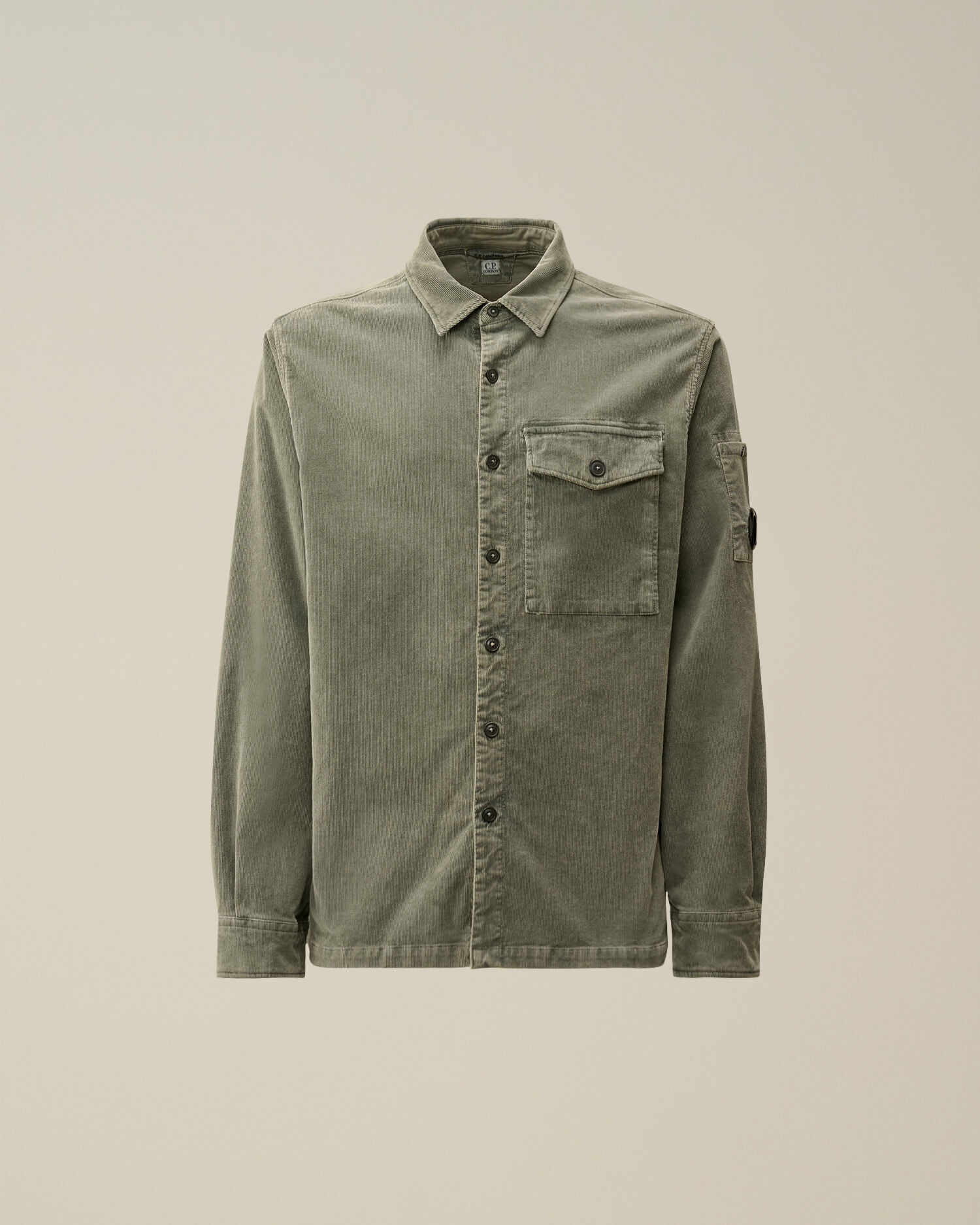 Corduroy Lens Buttoned Shirt - 1