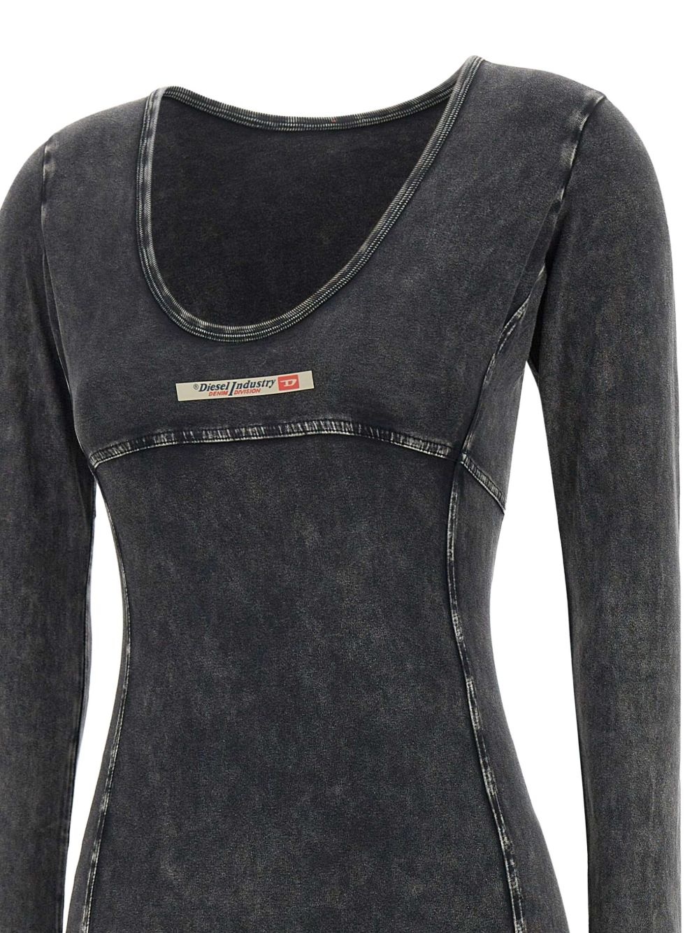 jersey long-sleeve playsuit - 4