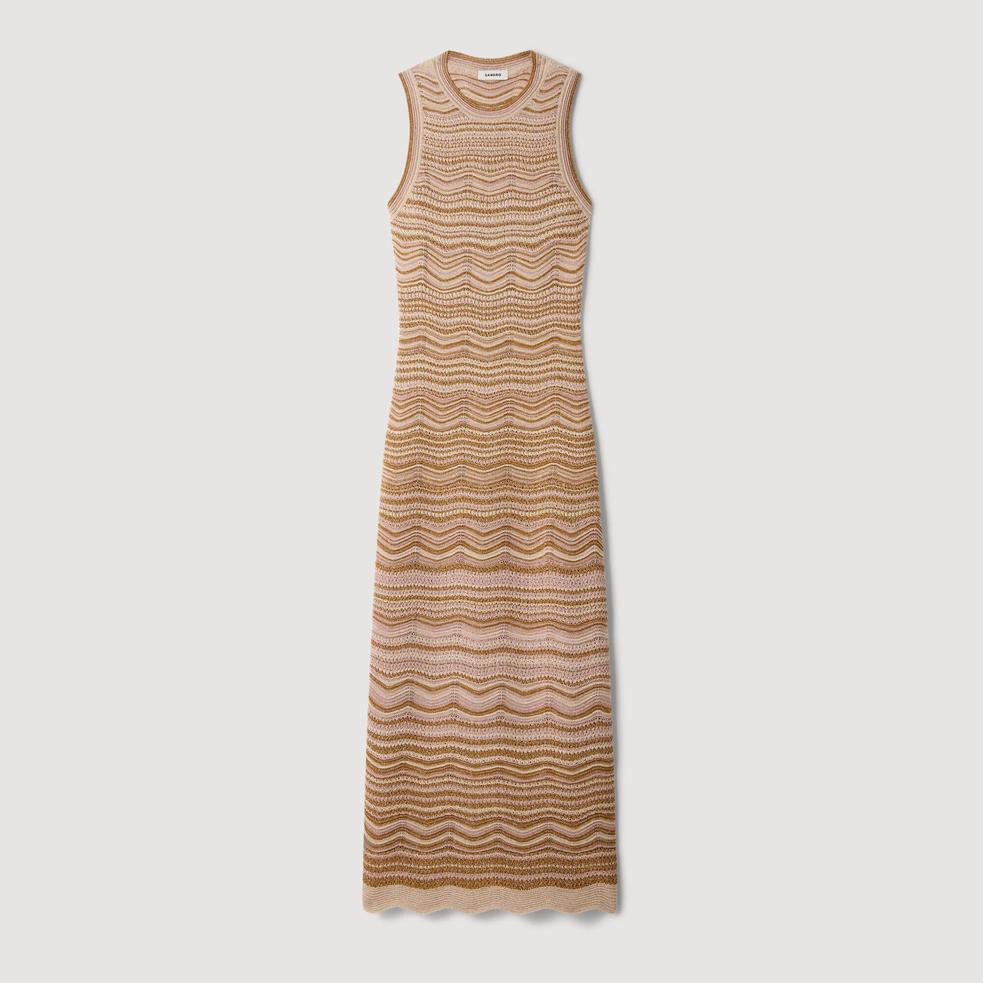 FANCY KNIT MIDI DRESS - 1