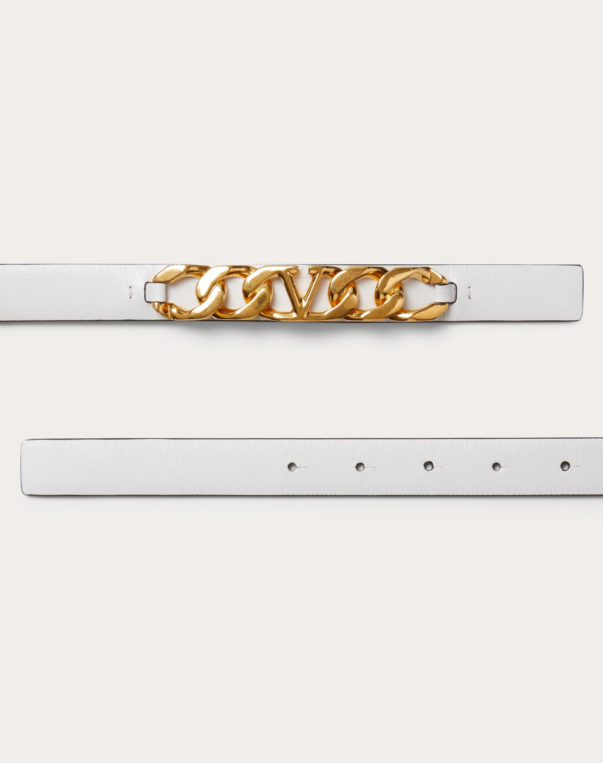 VLOGO CHAIN SHINY CALFSKIN BELT 20 MM - 3