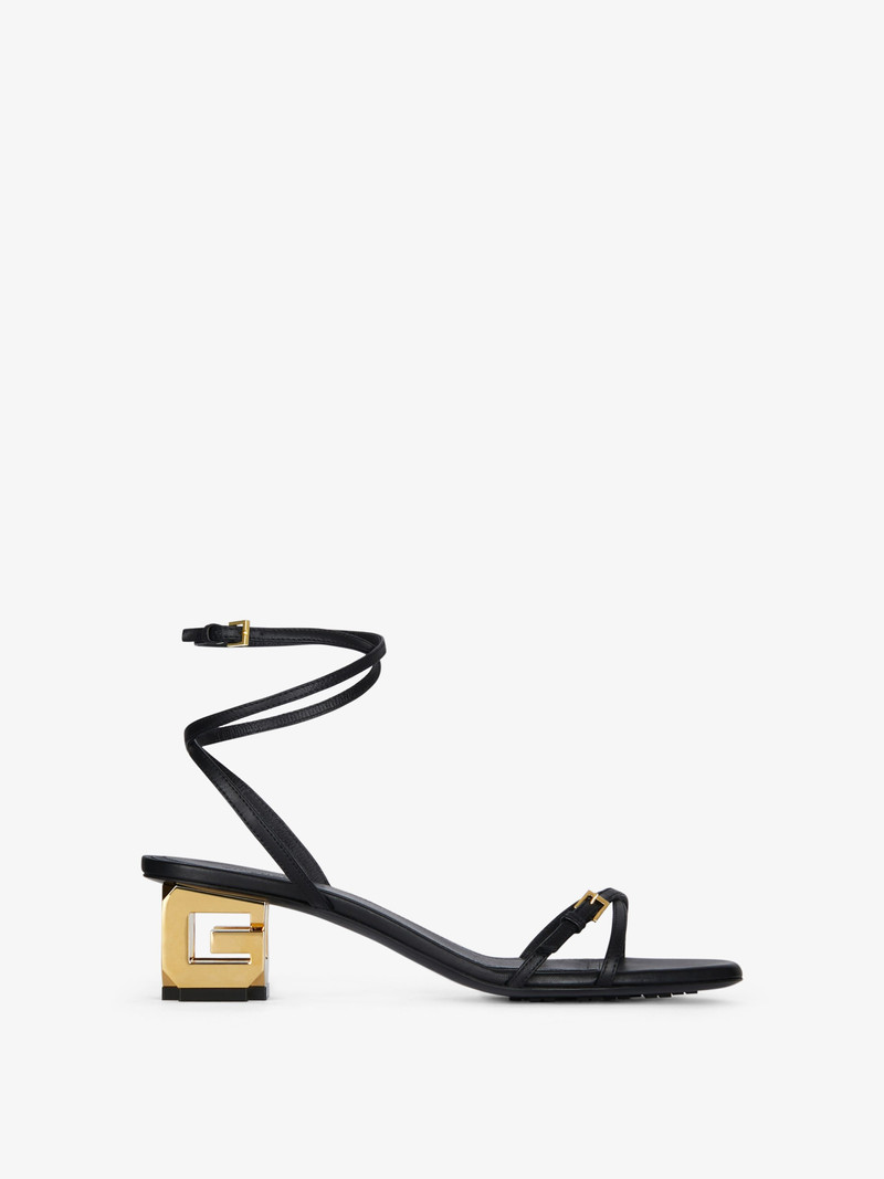 G CUBE SANDALS IN LEATHER 1
