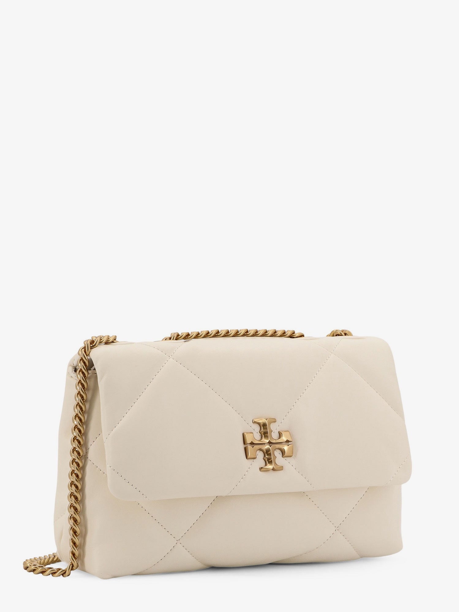 TORY BURCH - Tory Burch Kira Matelassã© Leather Shoulder Bag With Metal Logo - 3
