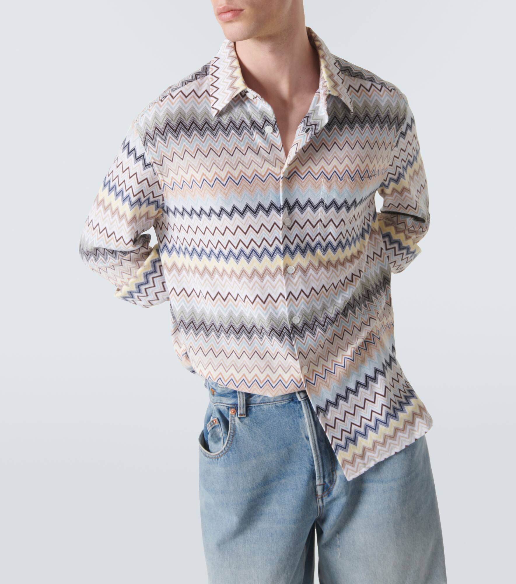 Zig Zag cotton shirt - 5