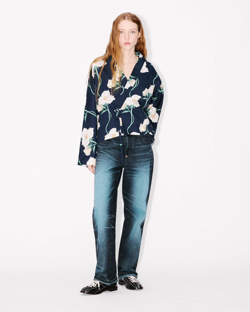KENZO 'KENZO Archive Rose' light kimono jacket in cotton outlook