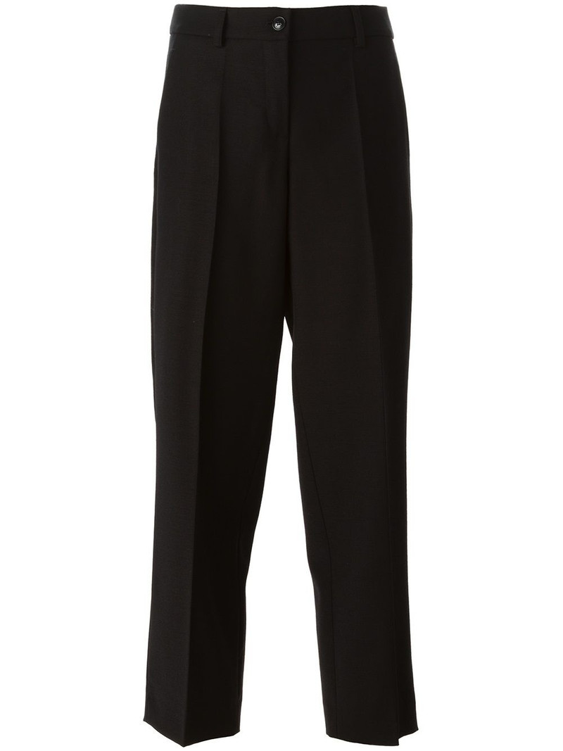straight fit tailored trousers 1