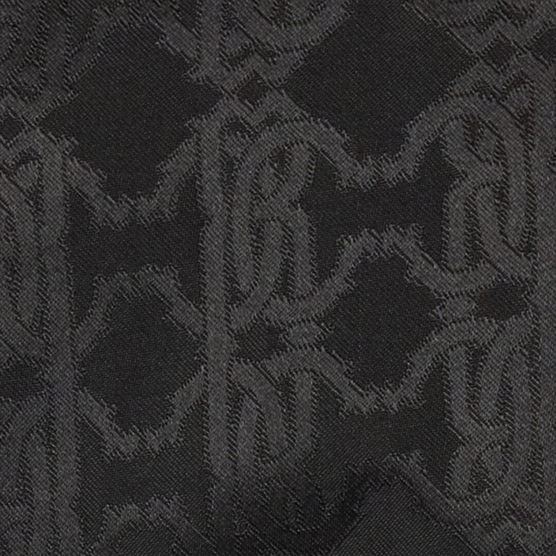 Black caban with RC monogram all over 5