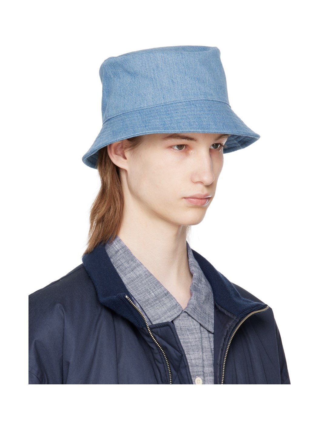 Blue Denim Bucket Hat - 2