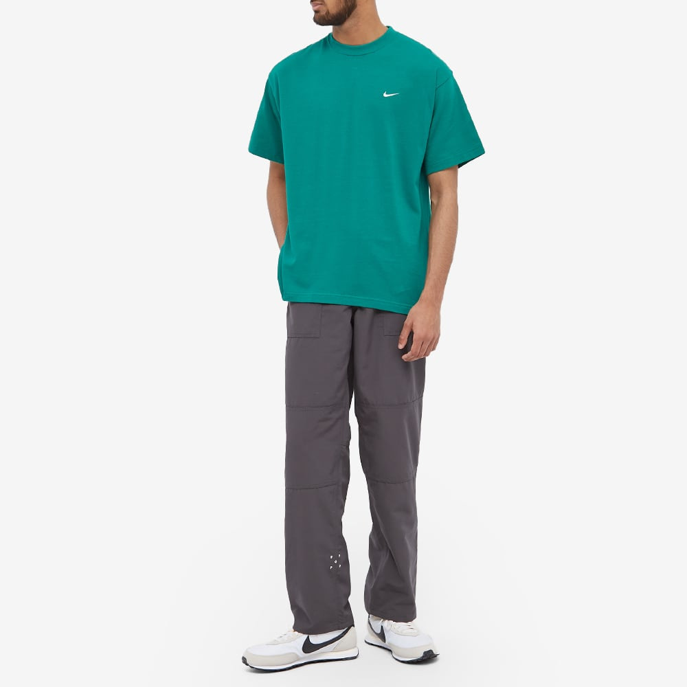 Men's Nike Solid Color Cotton Embroidered Logo Round Neck Short Sleeve Green T-Shirt CV0559-340 - 2