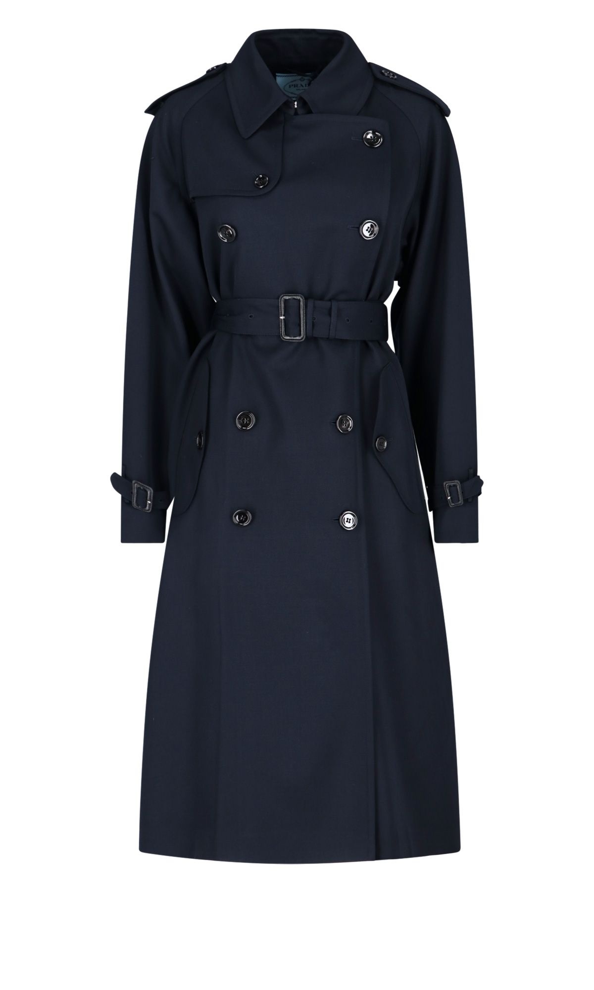 GABARDINE DOUBLE-BREASTED TRENCH COAT - 1