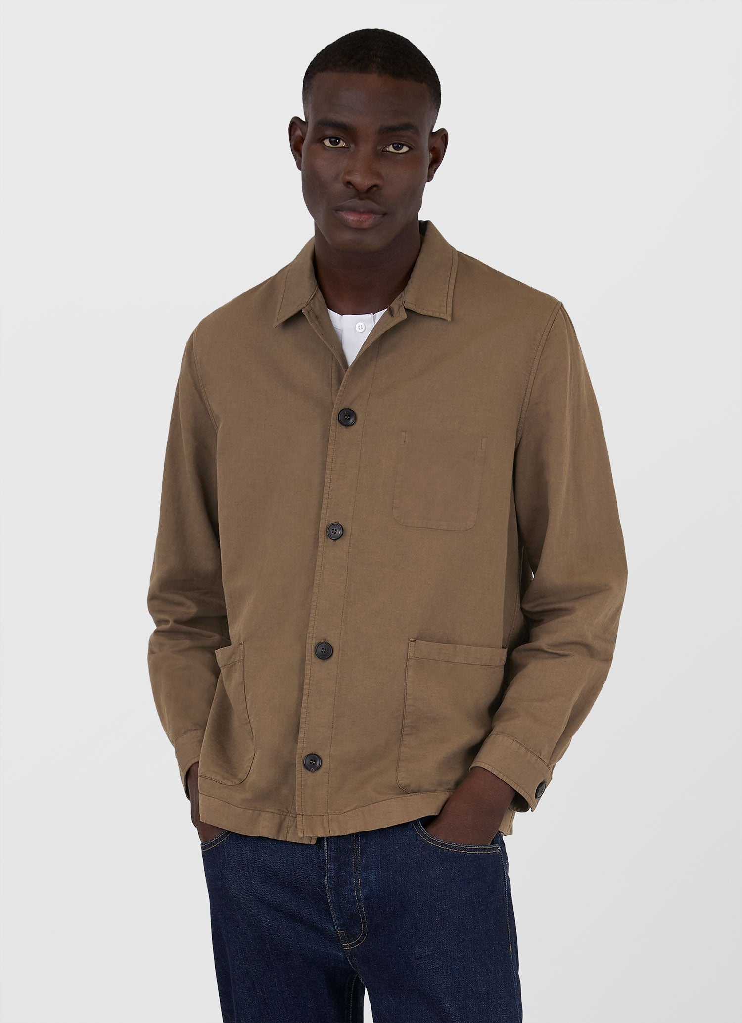 Cotton Linen Twin Pocket Jacket - 2