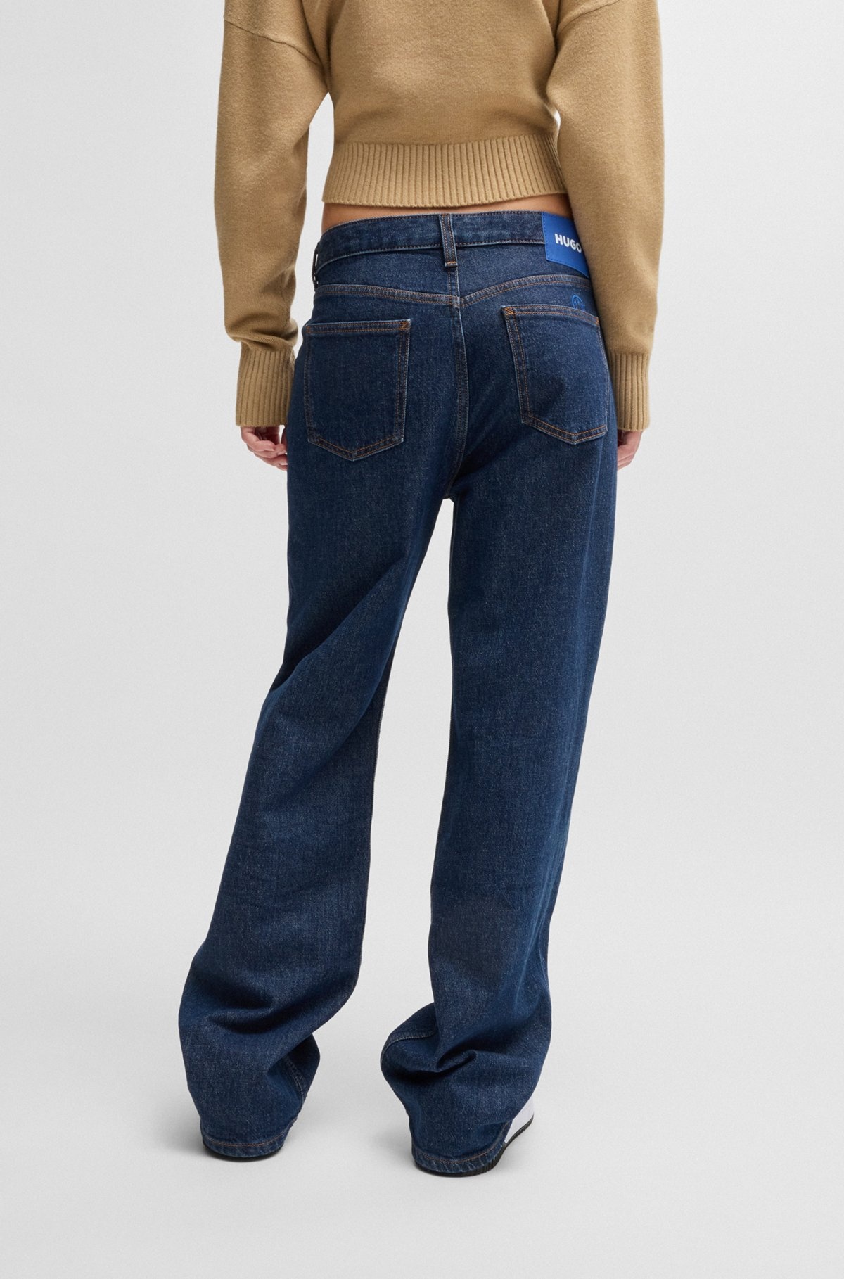 BLUE SALT-AND-PEPPER JEANS IN COMFORT-STRETCH DENIM - 4