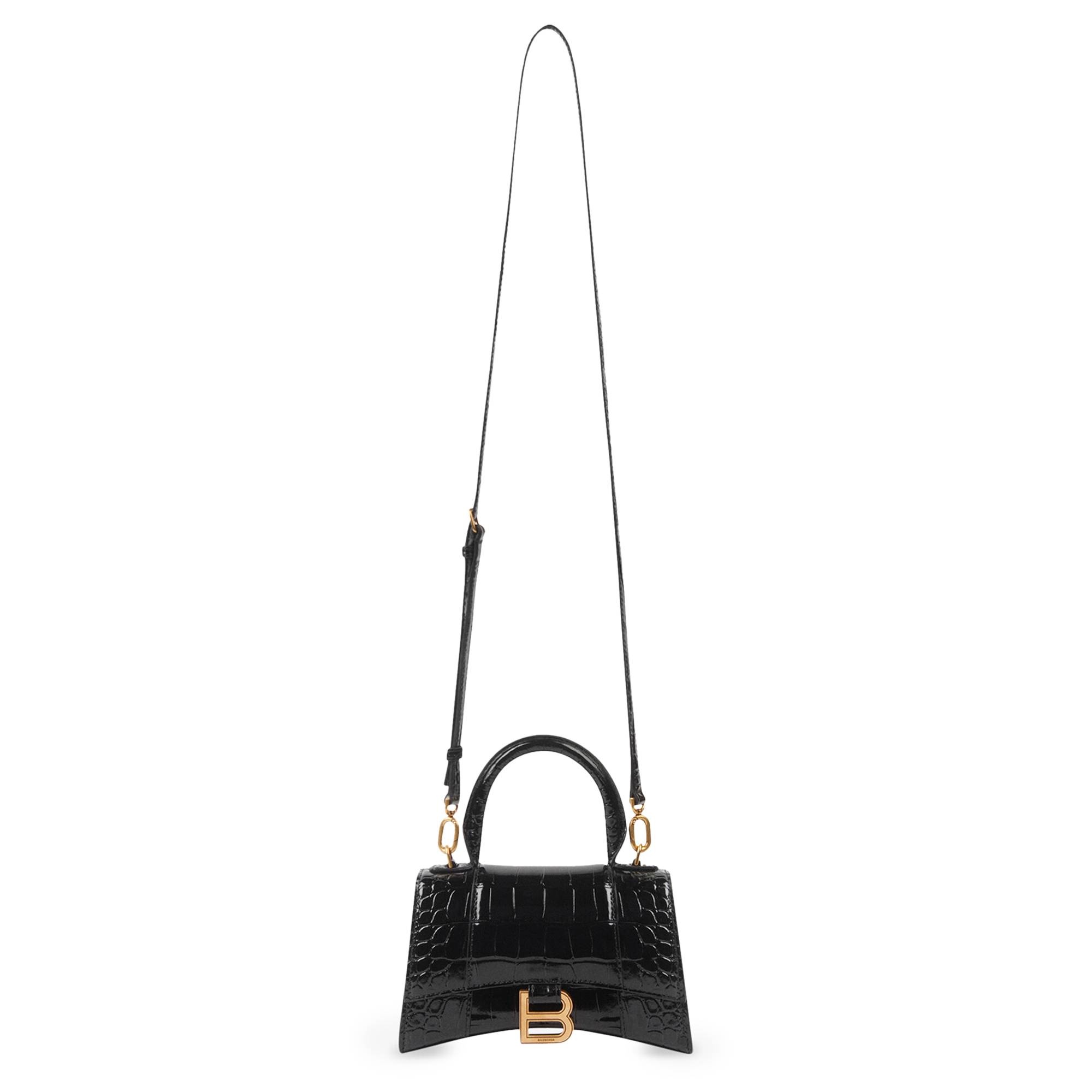Balenciaga Hourglass XS Top Handle Bag 'Black' - 3