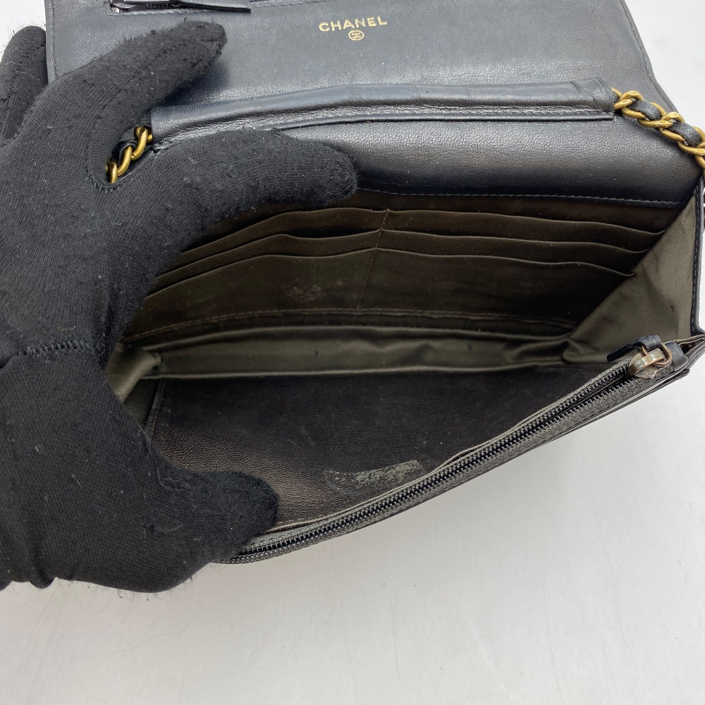 Chanel No.18 Black Camellia WOC Bag - 10