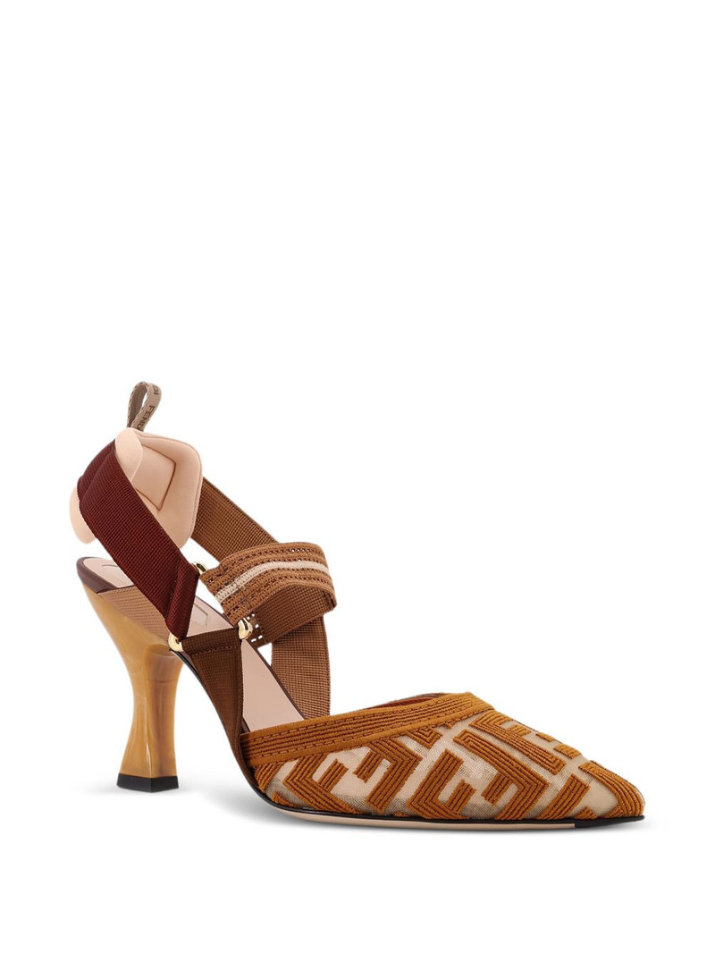 FENDI Colibrì pointed-toe straps pumps outlook