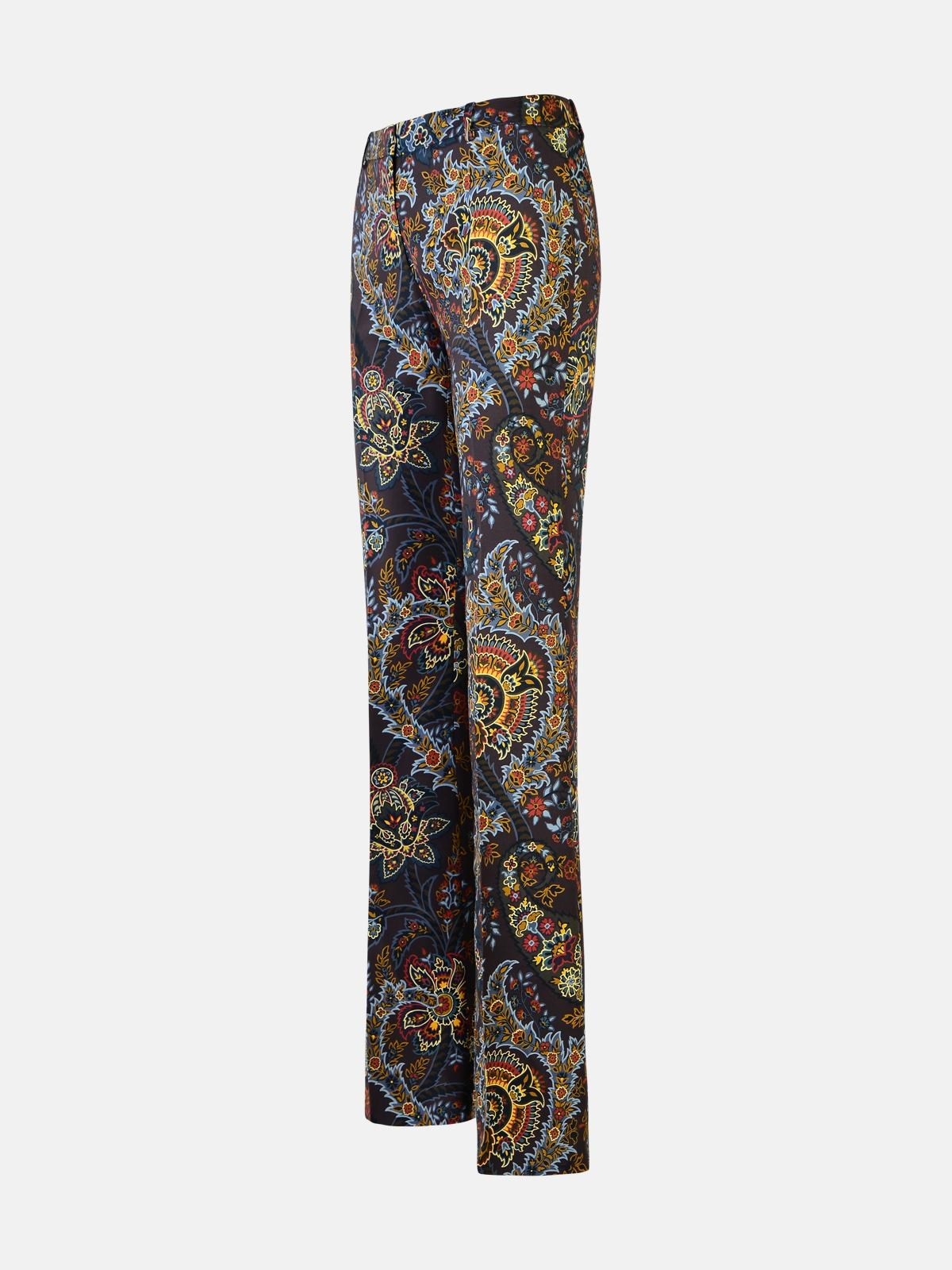 BROWN VISCOSE TROUSERS - 2