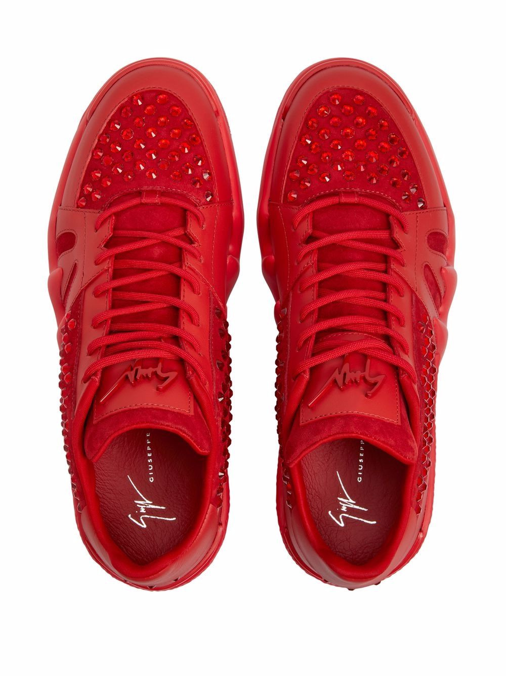 Talon crystal-embellished sneakers - 4
