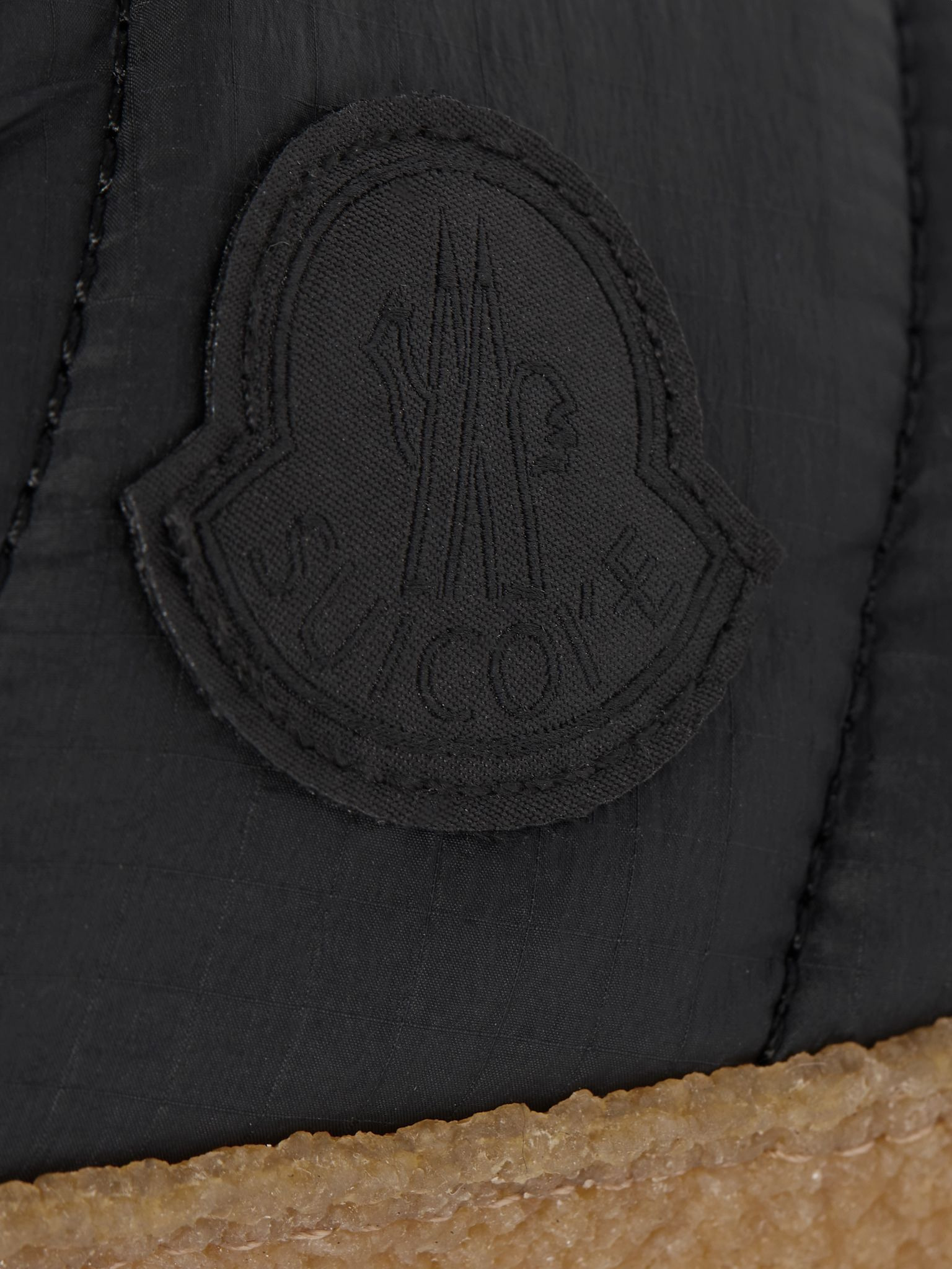 + Suicoke 2 Moncler 1952 Pepper Quilted Nylon Loafers Black - 6