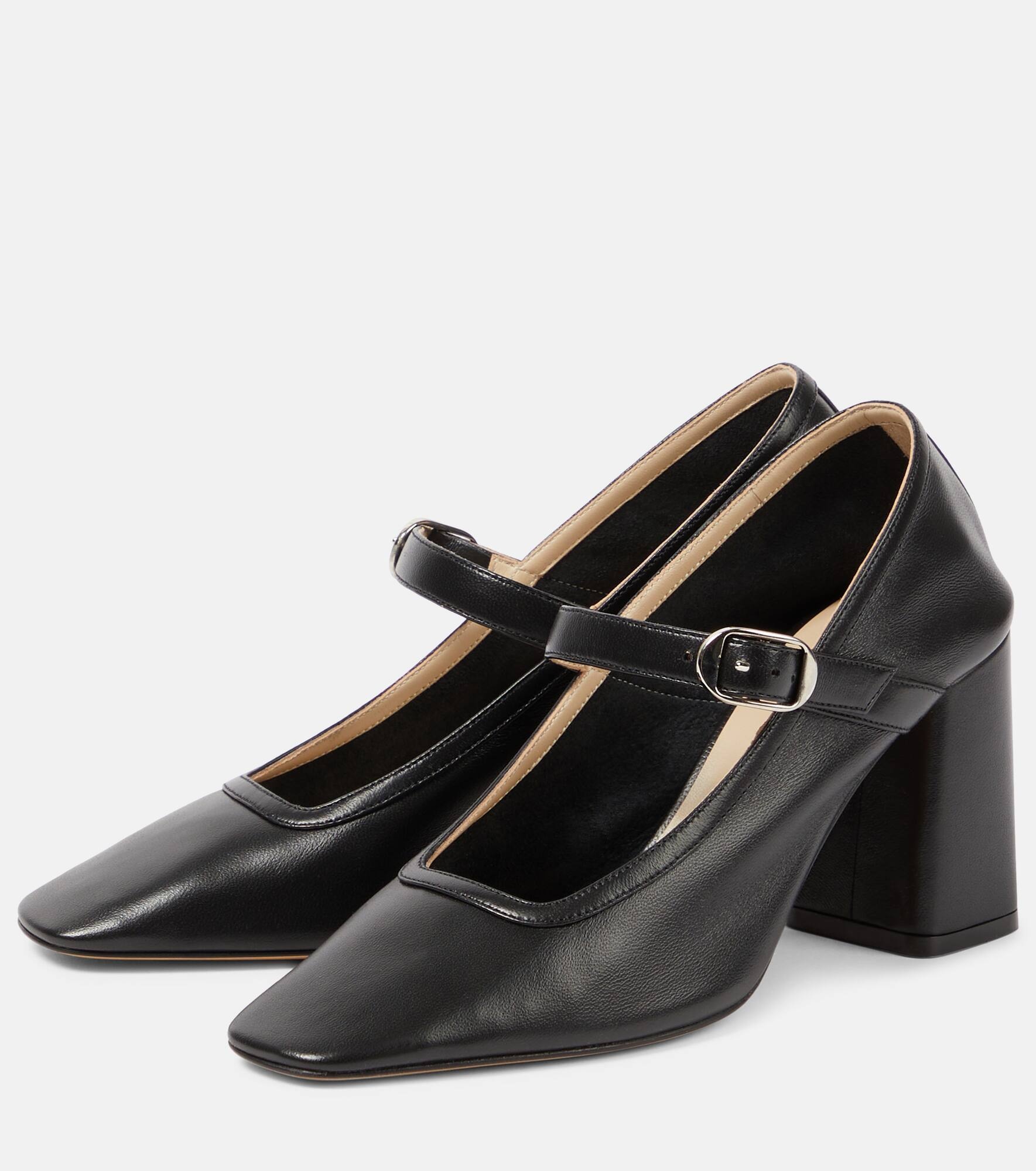 Leather Mary Jane pumps - 5