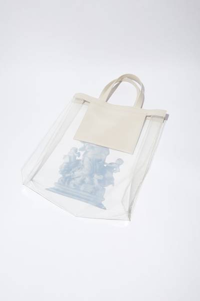 Acne Studios Clear print tote bag - Transparent outlook
