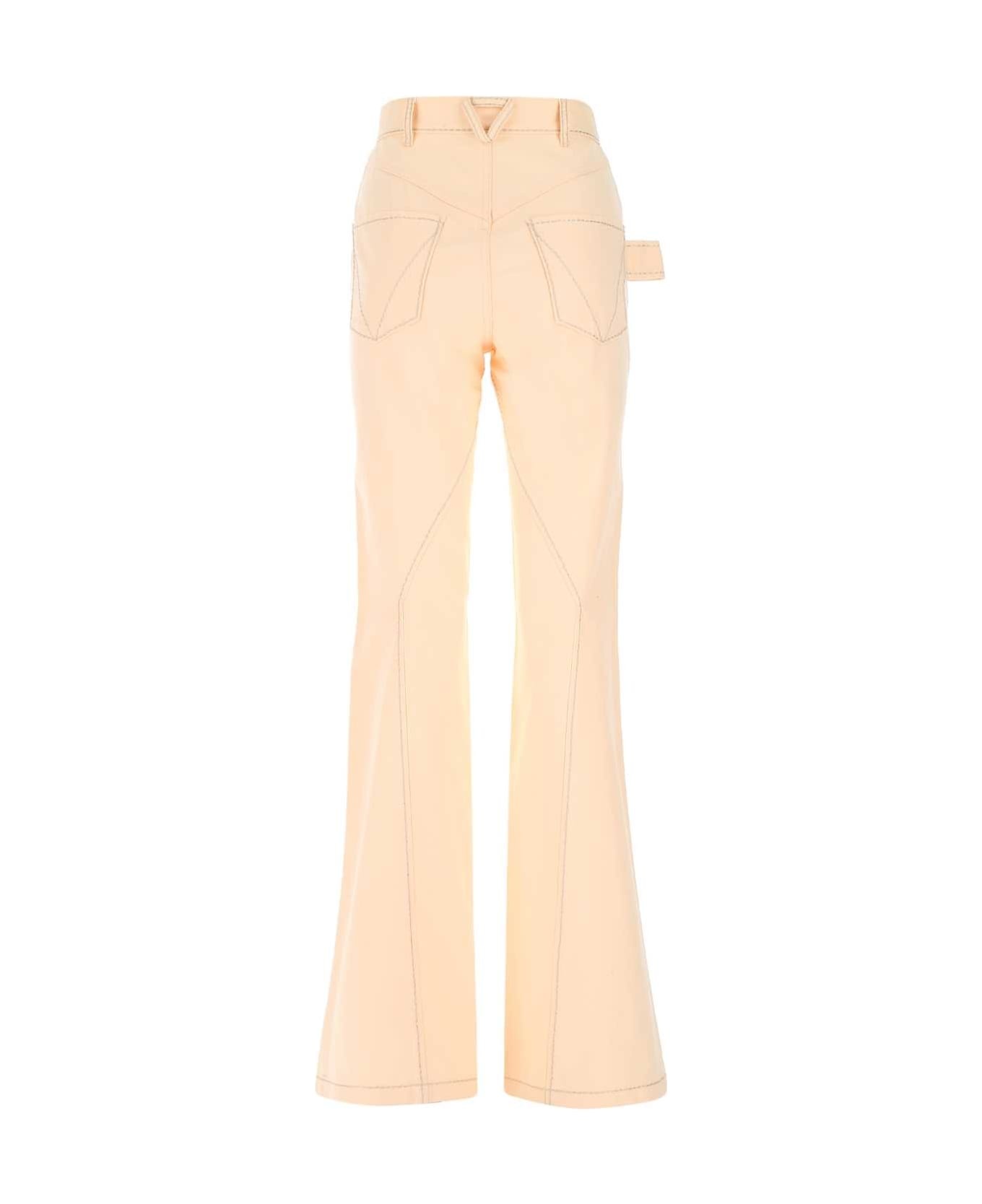Peach Cotton Wide Leg Pant - 2