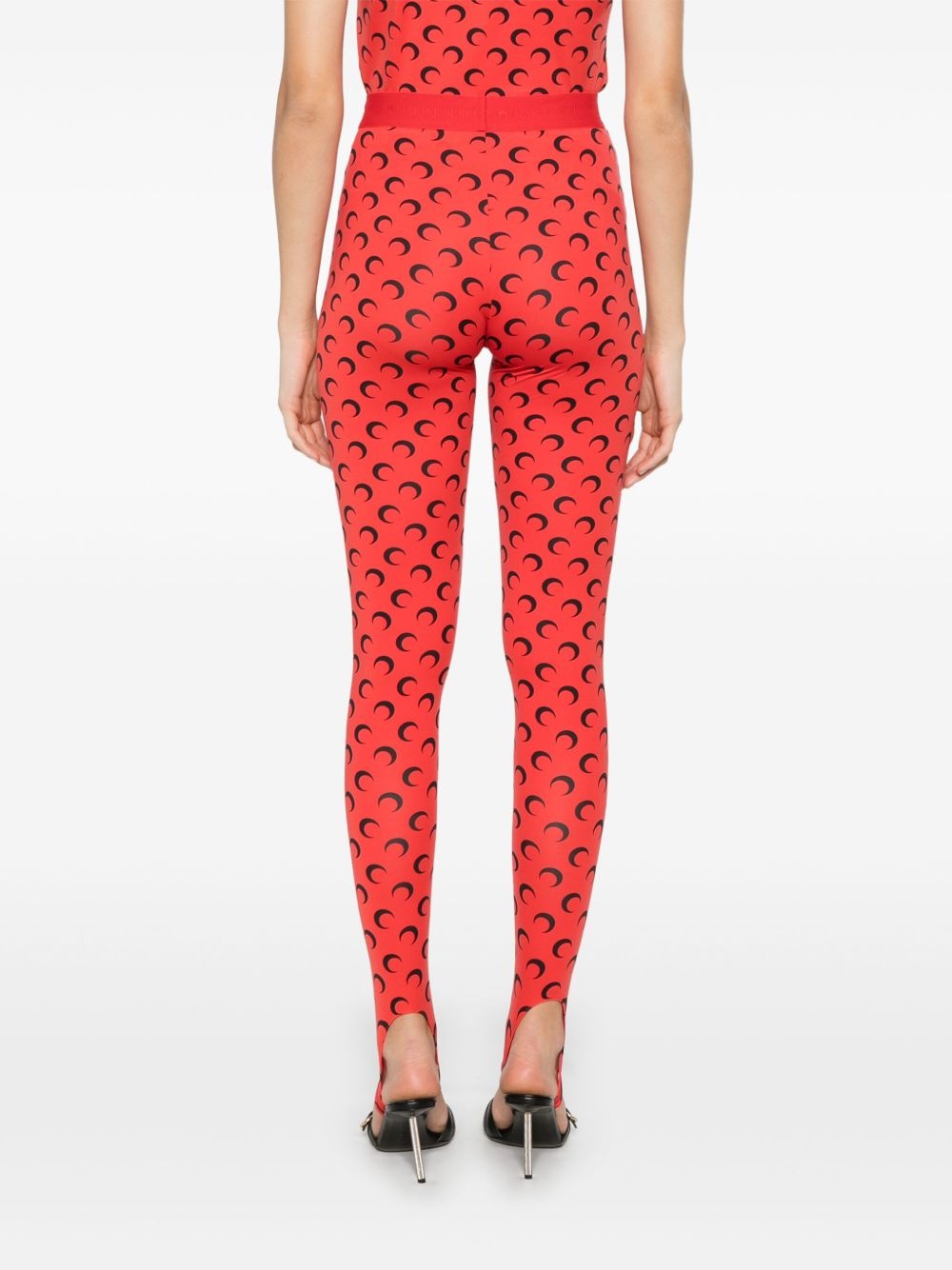 Moon-print leggings - 4