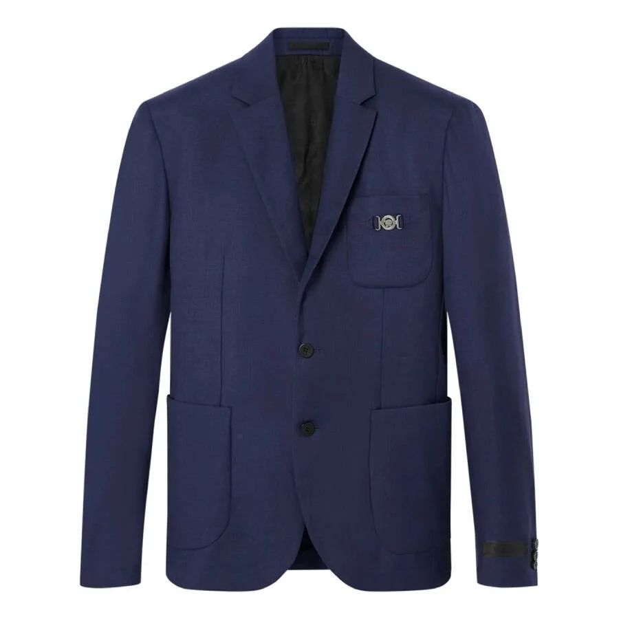 Versace Medusa Wool Single-Breasted Blazer - 1