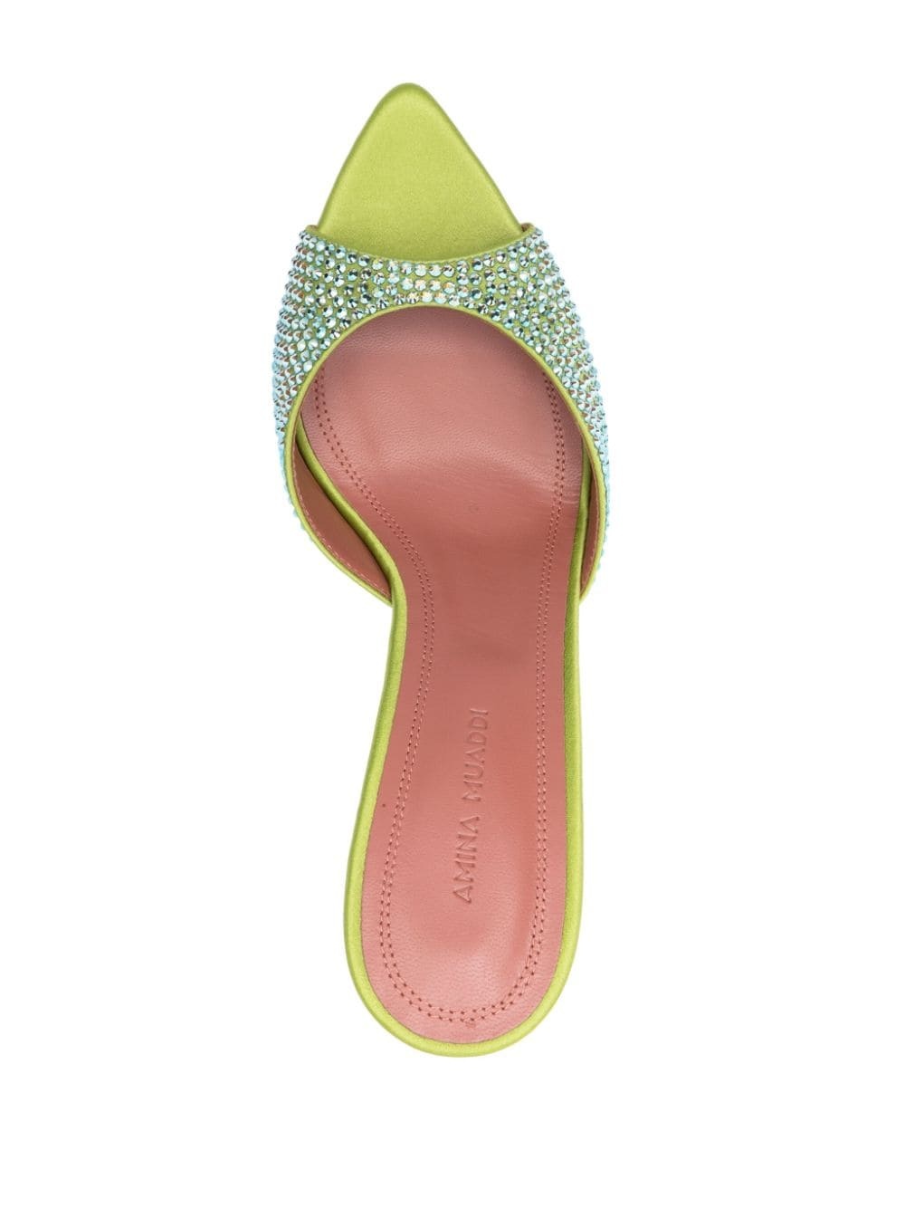 Caroline 95mm crystal-embellished mules - 4