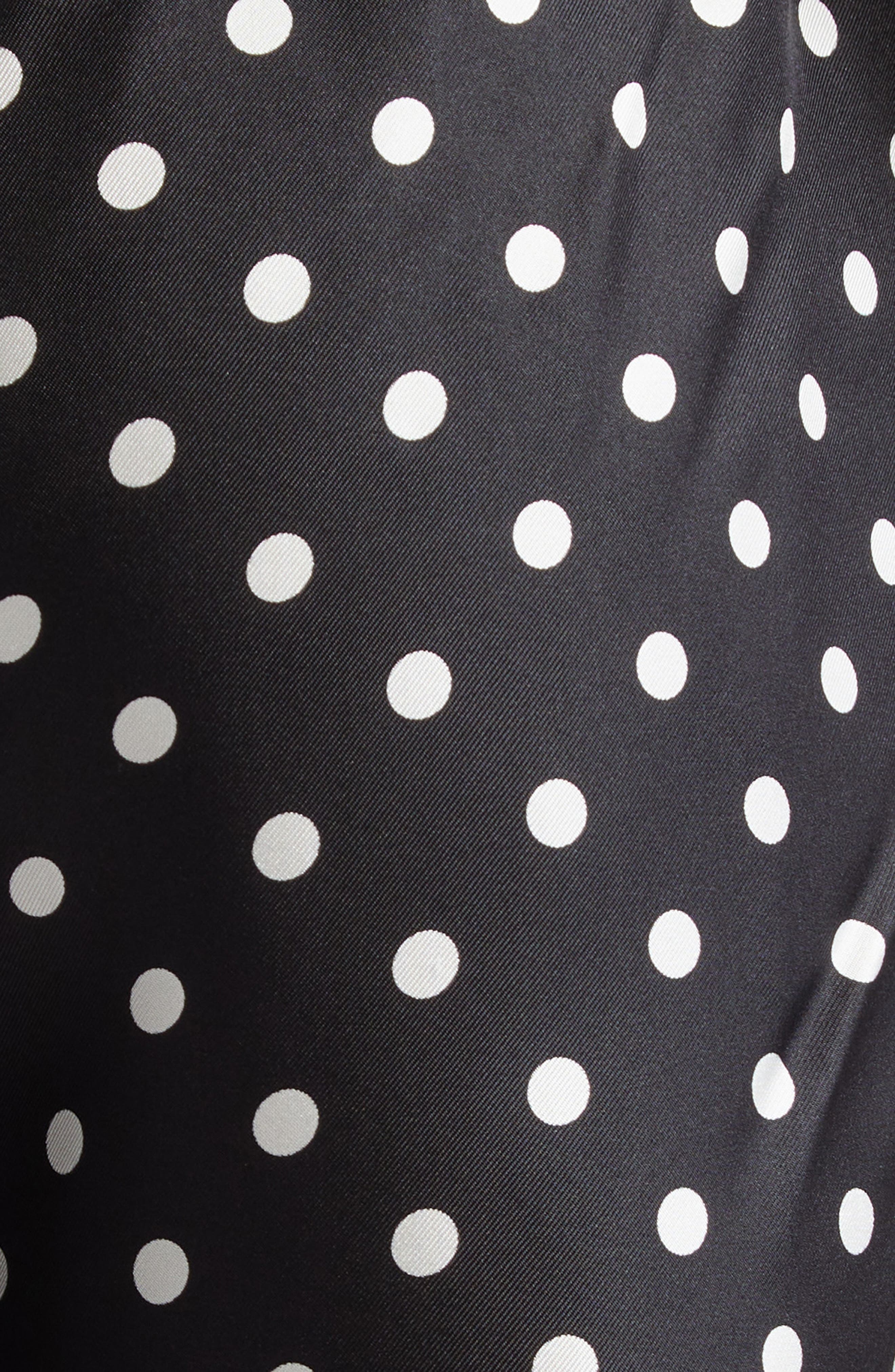 Dolce&Gabbana Polka Dot Silk Pajama Shorts in Nero at Nordstrom - 7