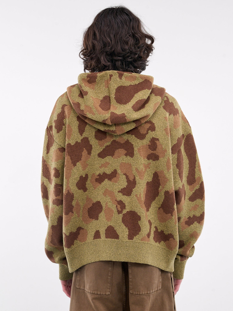 Camouflage Knit Hooded Sweater 3