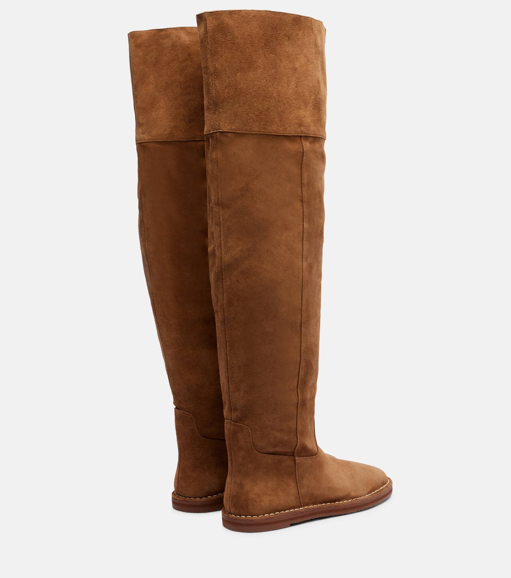 Suede over-the-knee boots - 2