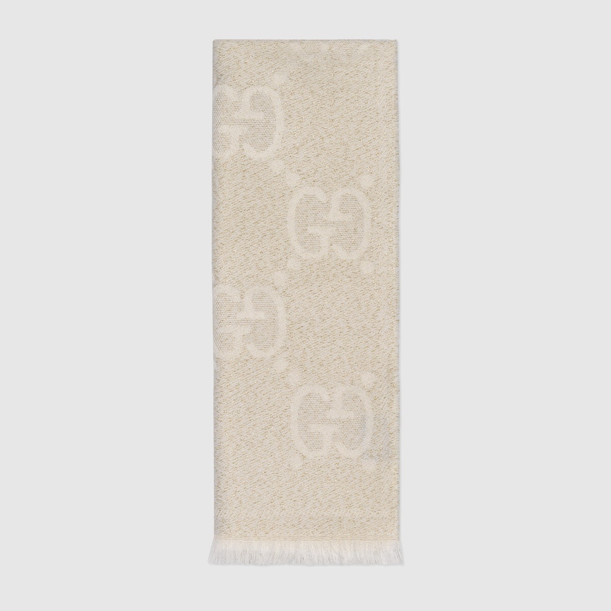 GG wool jacquard scarf - 1