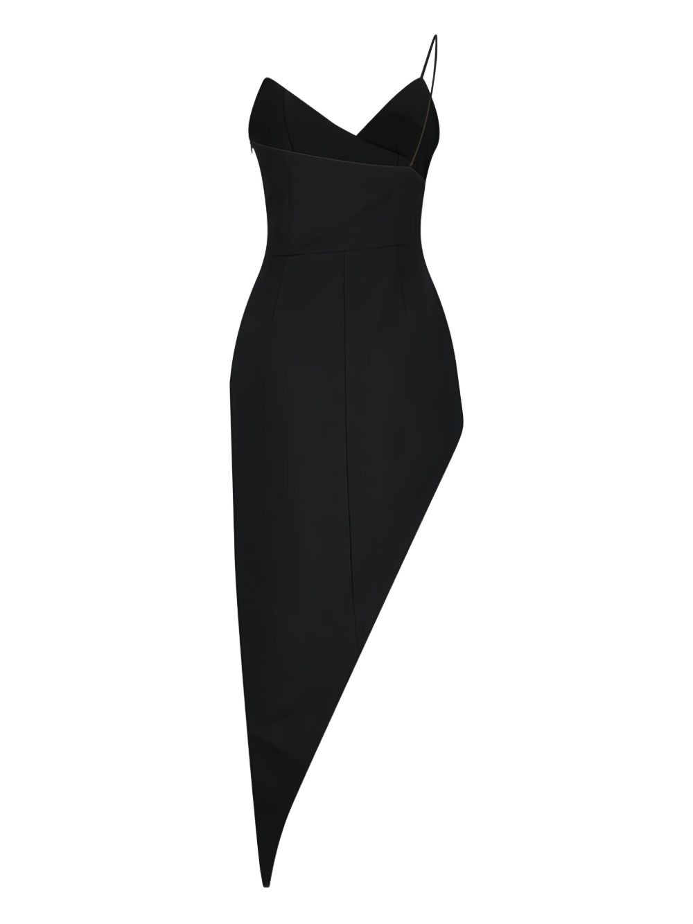 asymmetric mini dress - 2