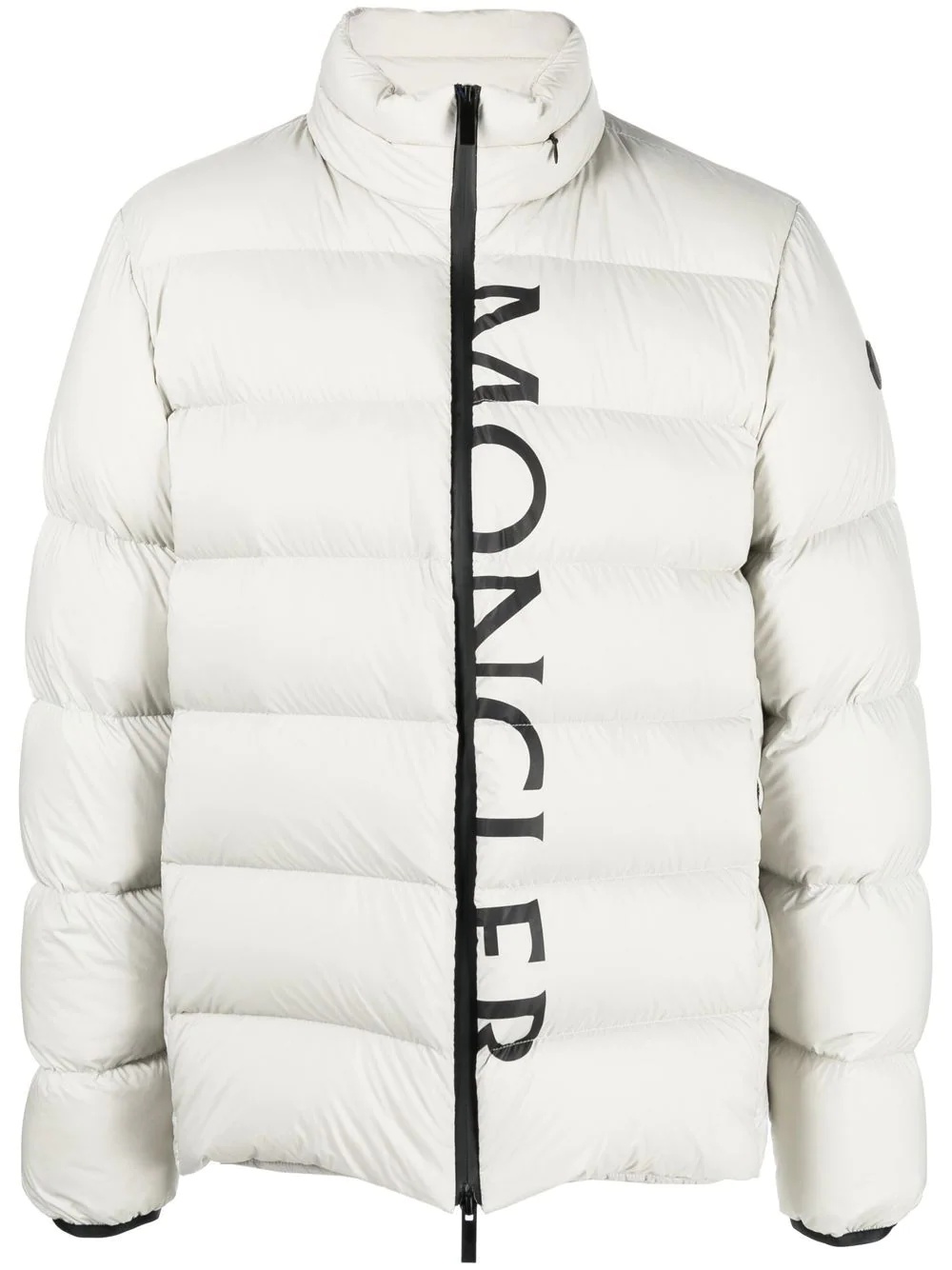 logo-print puffer jacket - 1