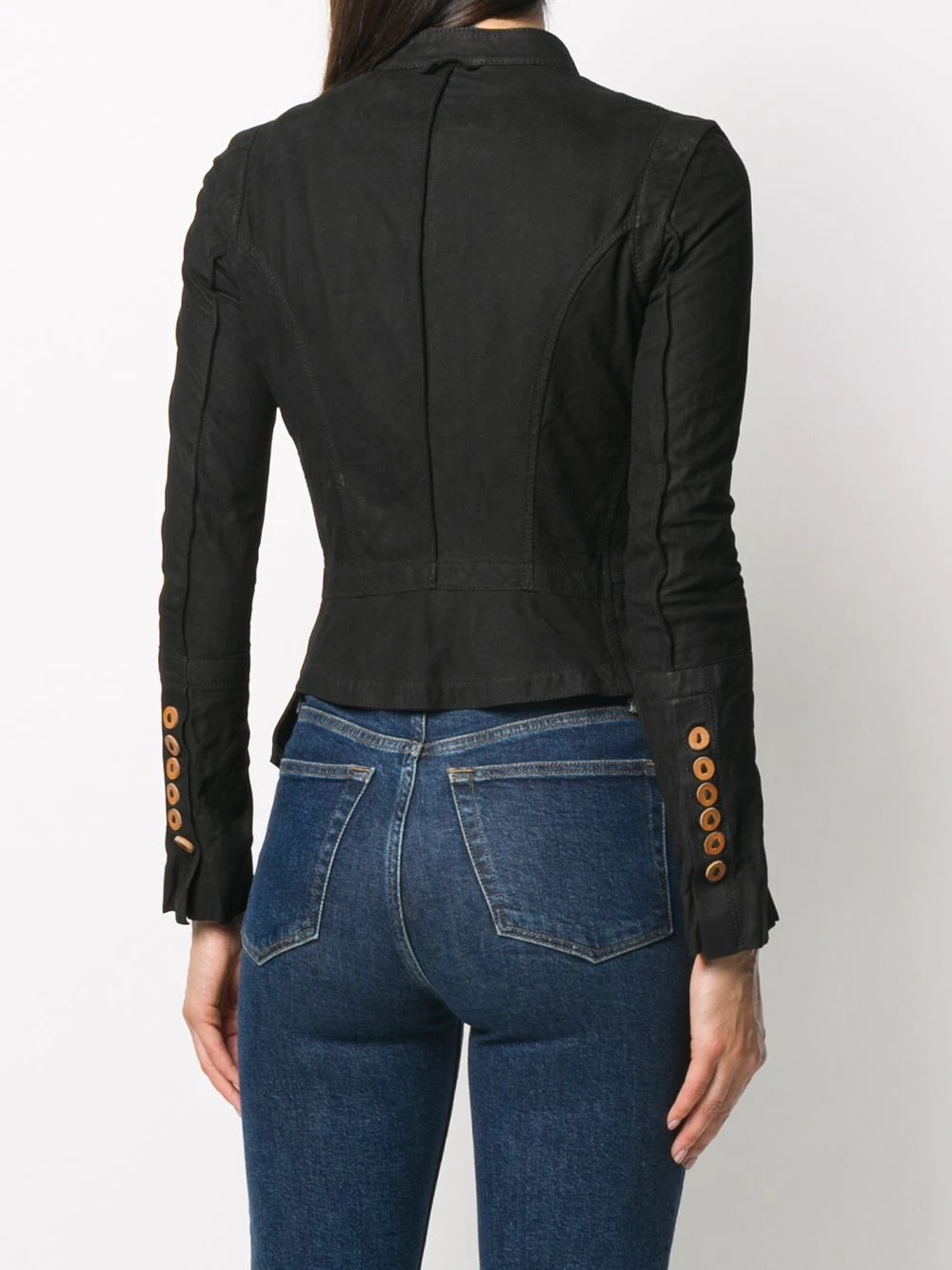 fitted zip-up jacket - 4