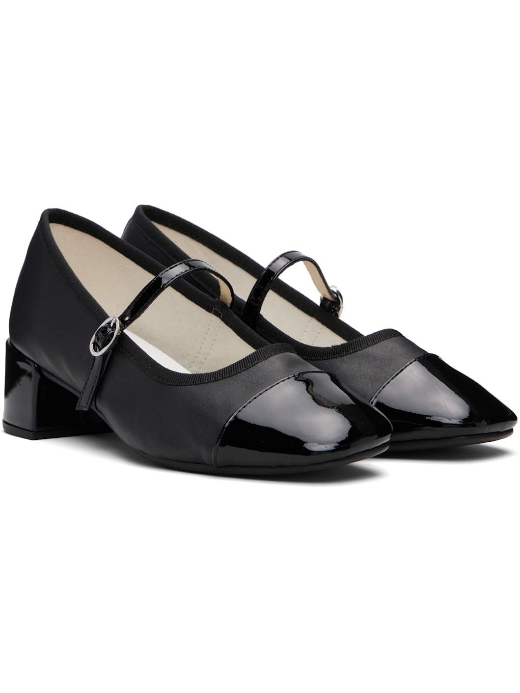 Black Georgiana 45 Mary-Jane Heels - 4