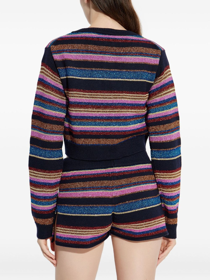 striped button-up cardigan 4