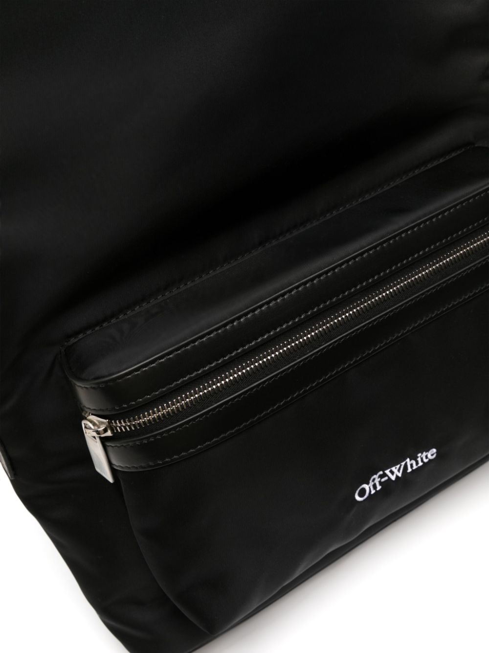 embroidered-logo backpack - 4