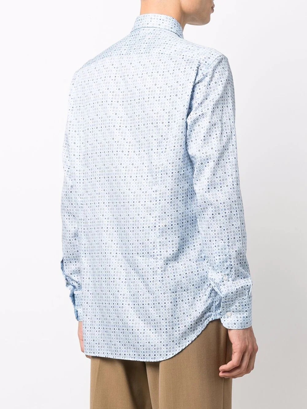 geometric button-down shirt - 4