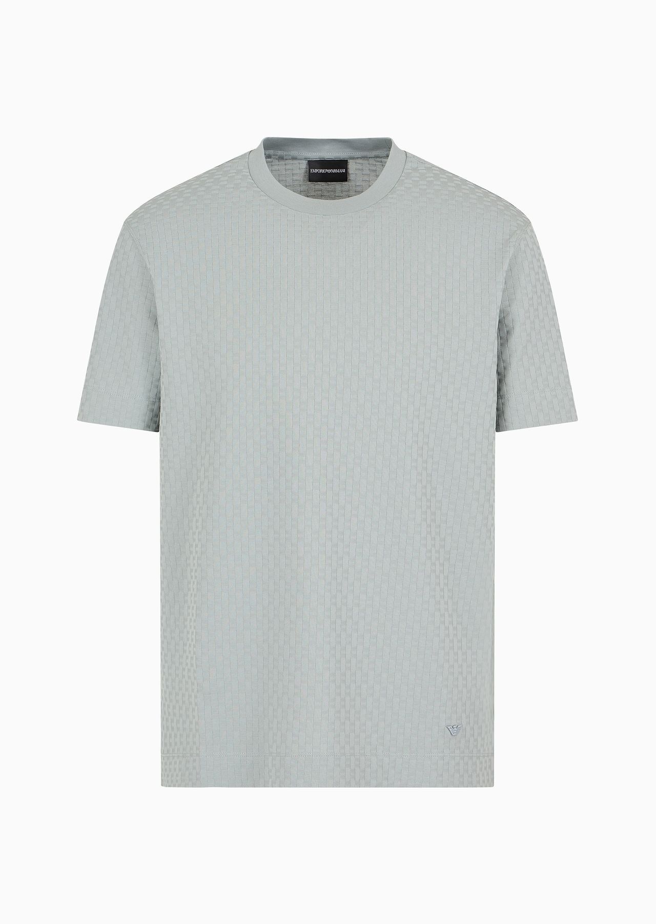 3D-effect ASV embossed jacquard jersey T-shirt - 1