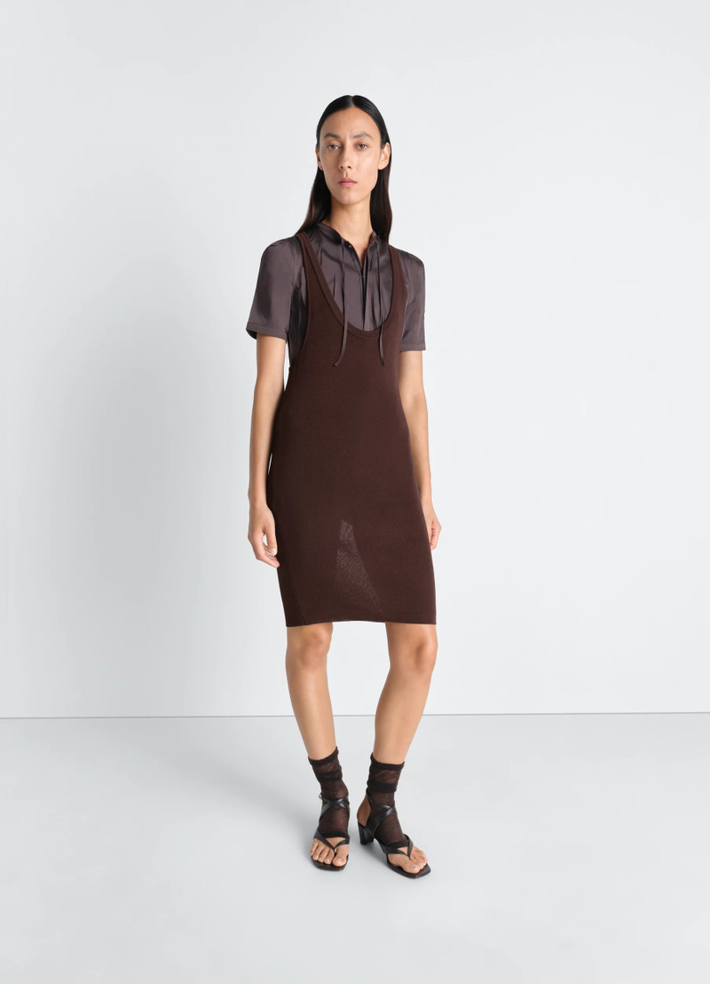 Lemaire TANK TOP MINI DRESS IN VISCOSE CREPE outlook
