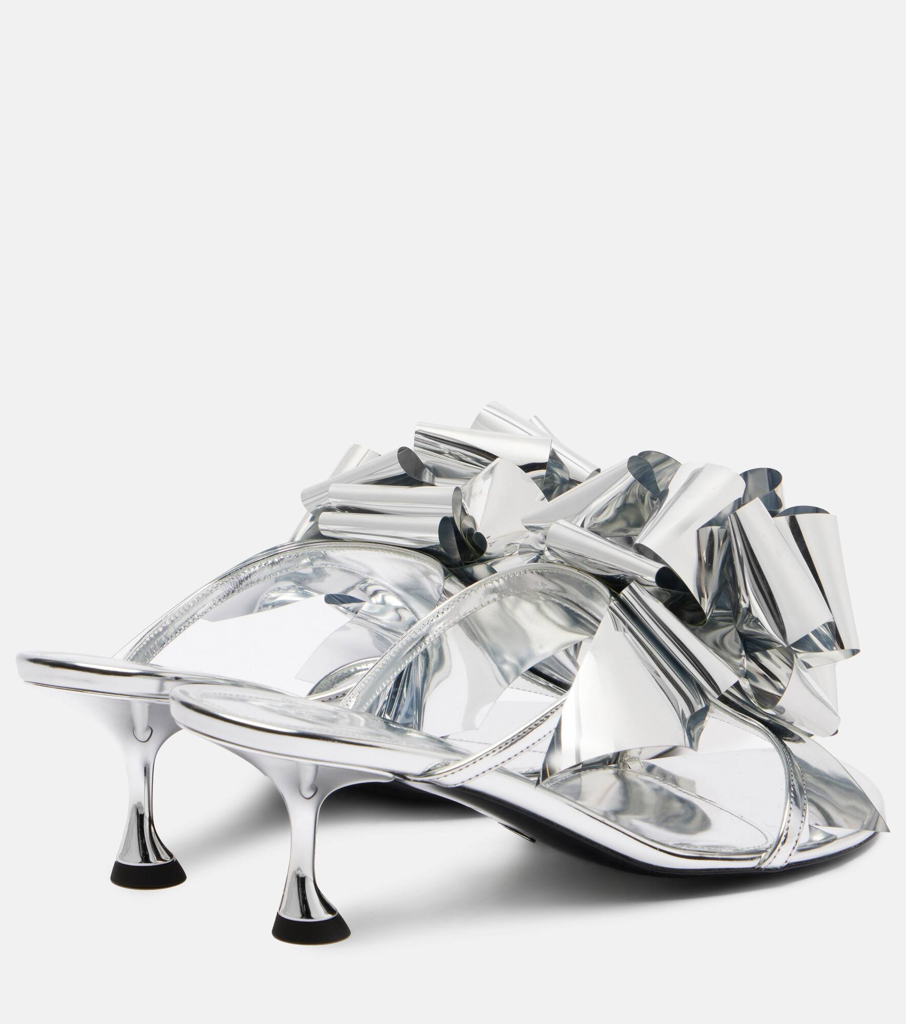 Tee Souvenir mirrored leather mules - 2