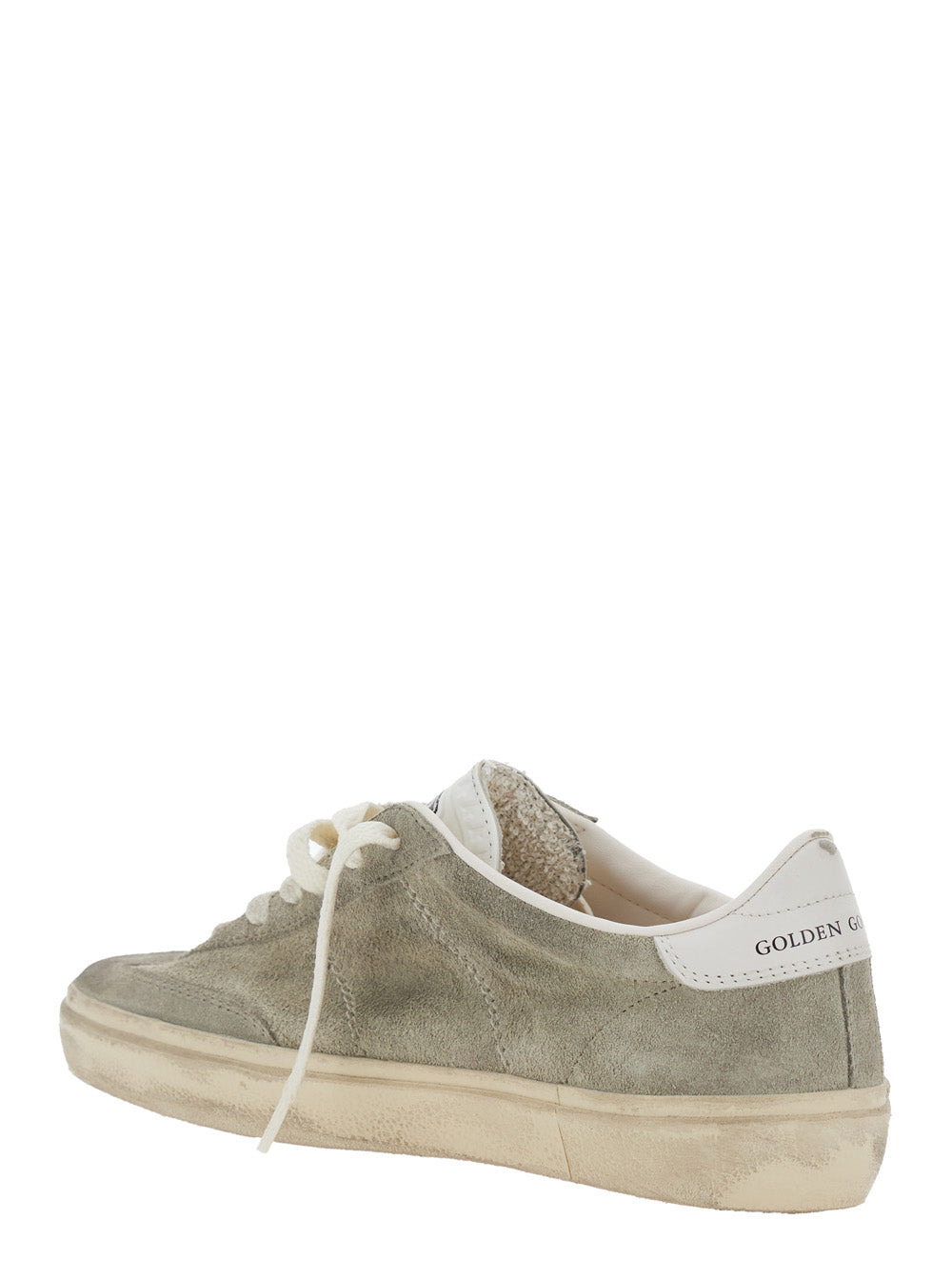 Golden Goose Women 'Soul-Star' Beige Low Top Sneakers With Metallic Heel Tab In Suede Woman - 3