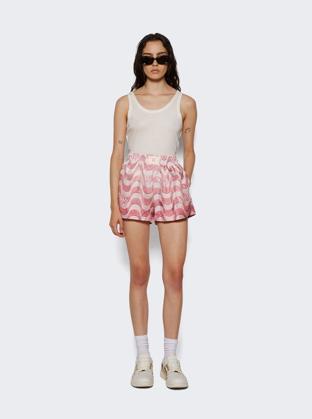 Metallic Skel Top Low Sneaker White Gold - 3