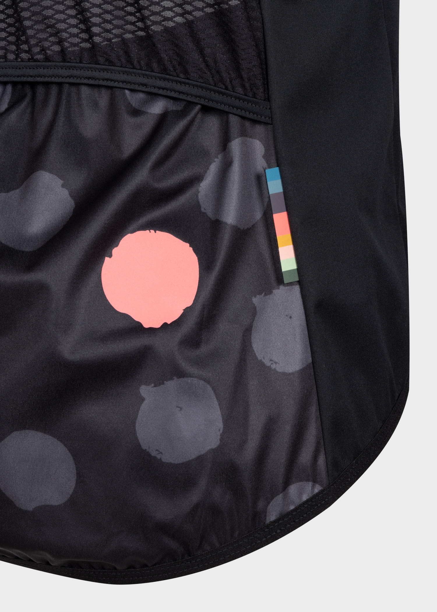 Cycling Gilet With Polka Dot Back Panel - 4