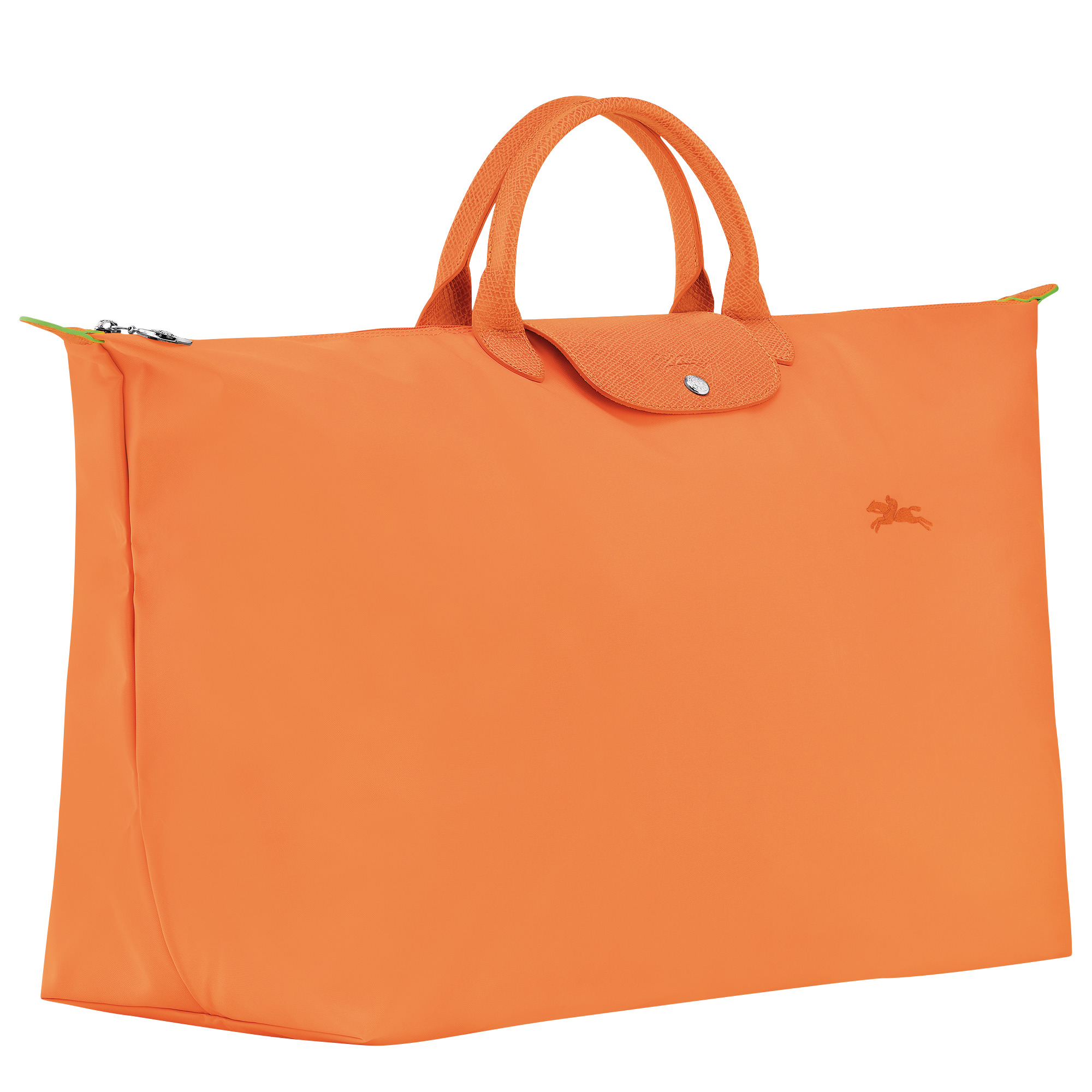 Le Pliage Green M Travel bag Orange - Recycled canvas - 2