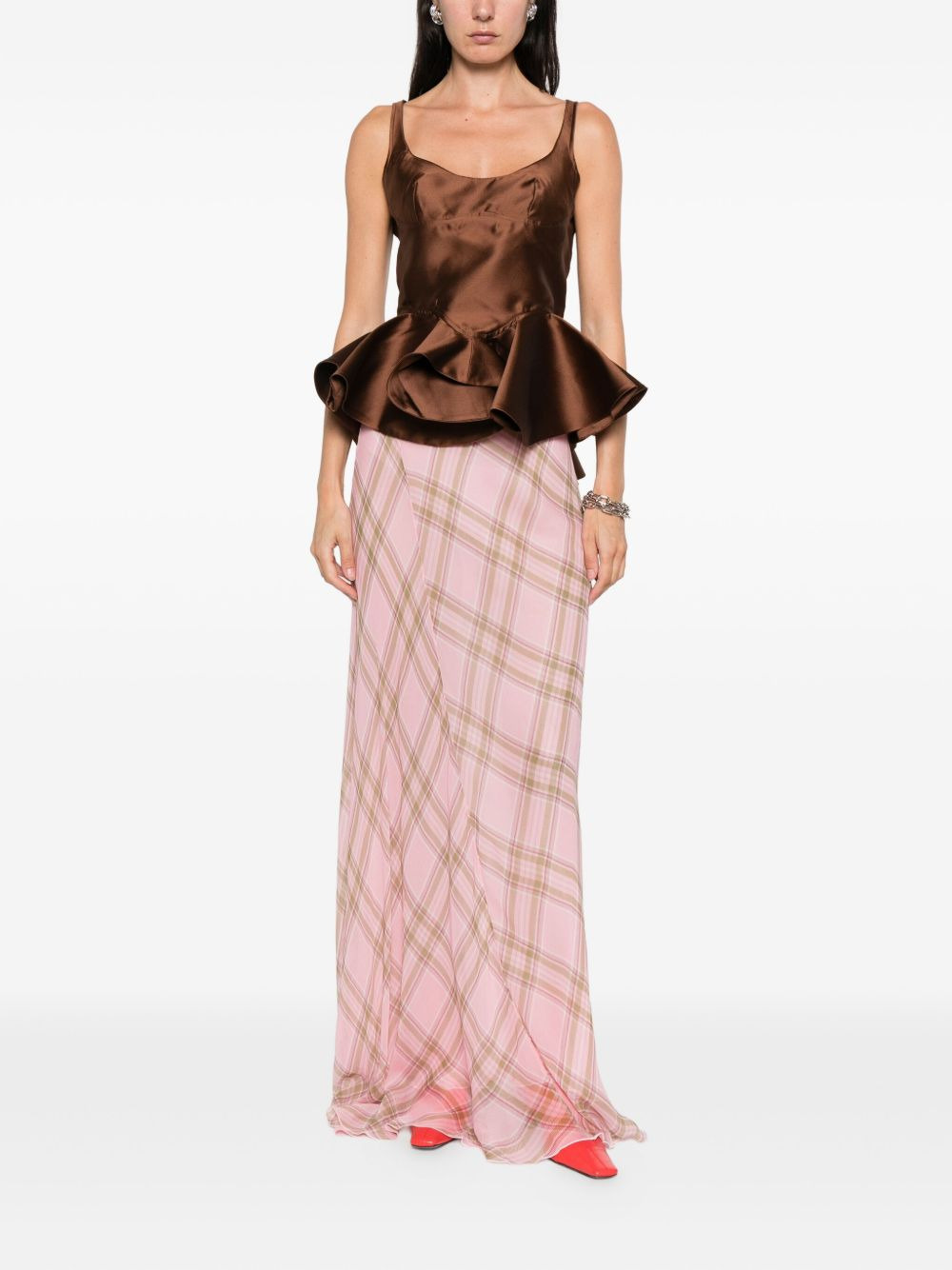 Mikado peplum corset - 2