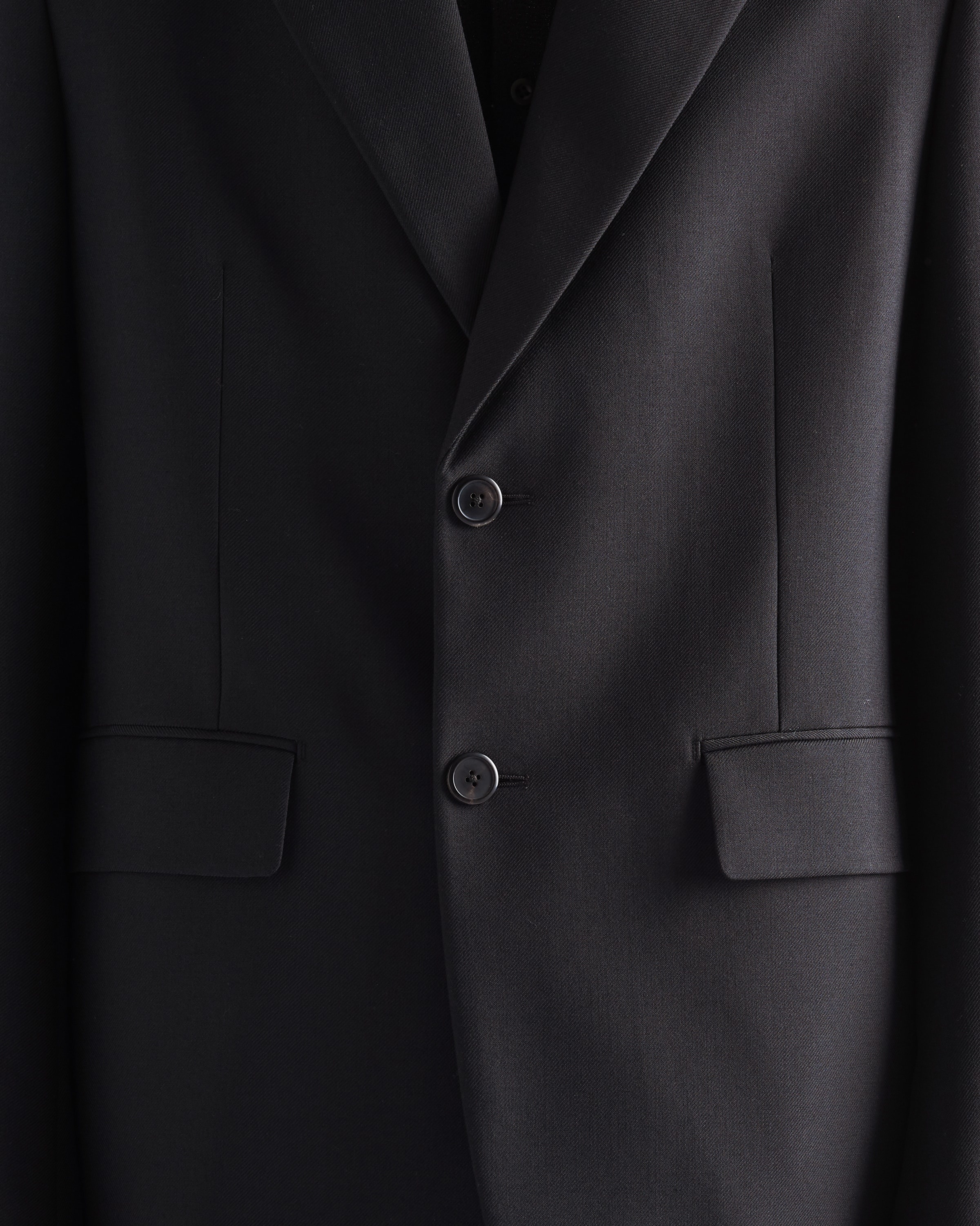 Single-breasted wool blend jacket - 4