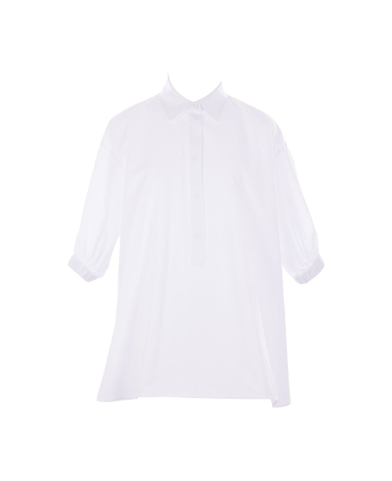 Button-up Long-sleeved Top - 1