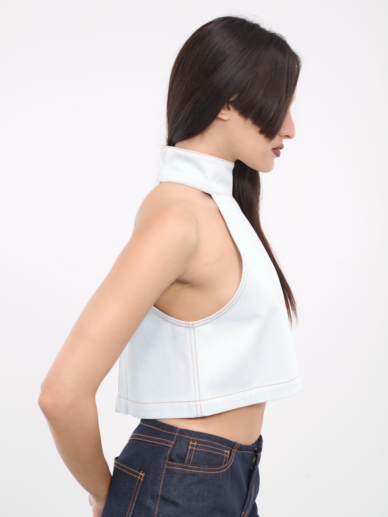 Denim Halterneck Top - 4