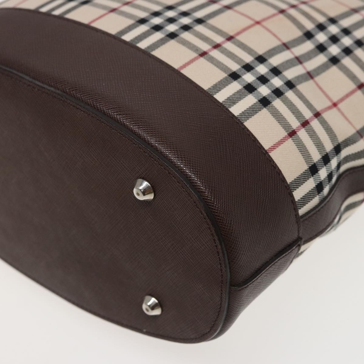 Burberry Nova Check Tote Bag Canvas Beige - 12